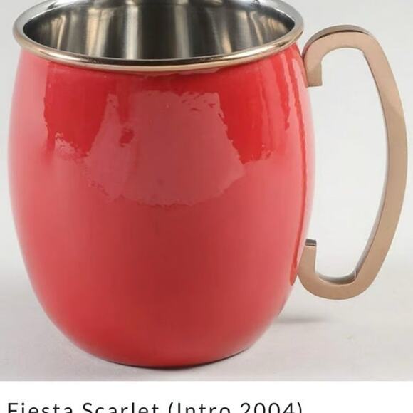 Fiesta scarlet mule mug for cold drinks or cocktails - Picture 10 of 11
